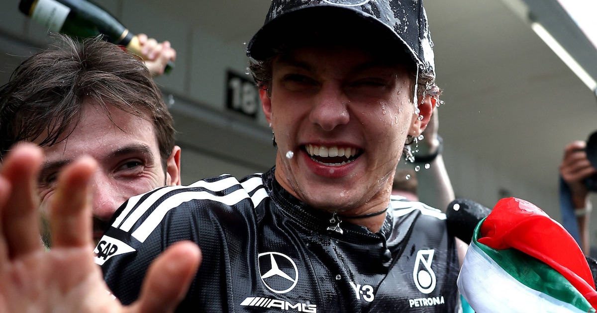 De jongste WK-leider ooit in de F1, maar het leek alsof hij met de fiets thuiskwam van de slager: ho