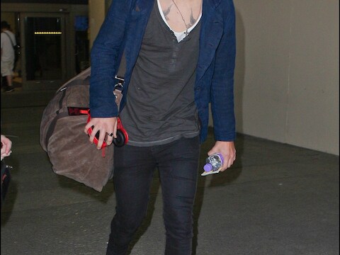 Harry Styles op de Los Angeles International Airport.