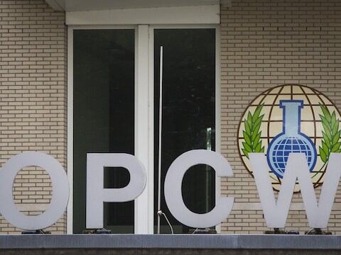 Organisatie voor Chemisch Wapenverbod (OPCW) in Den Haag.