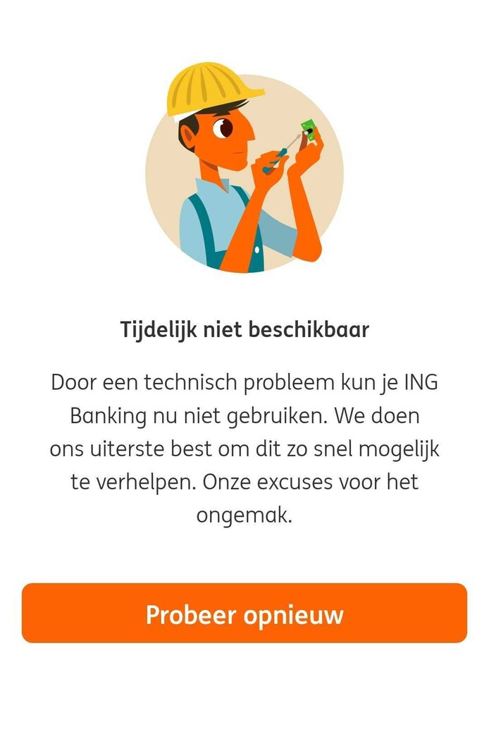Problemen met app en website ING van de baan | Binnenland | hln.be
