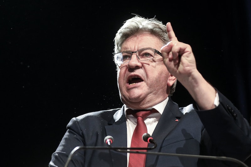 Jean-Luc Mélenchon, de de facto leider van de linkse partij La France Insoumise. 