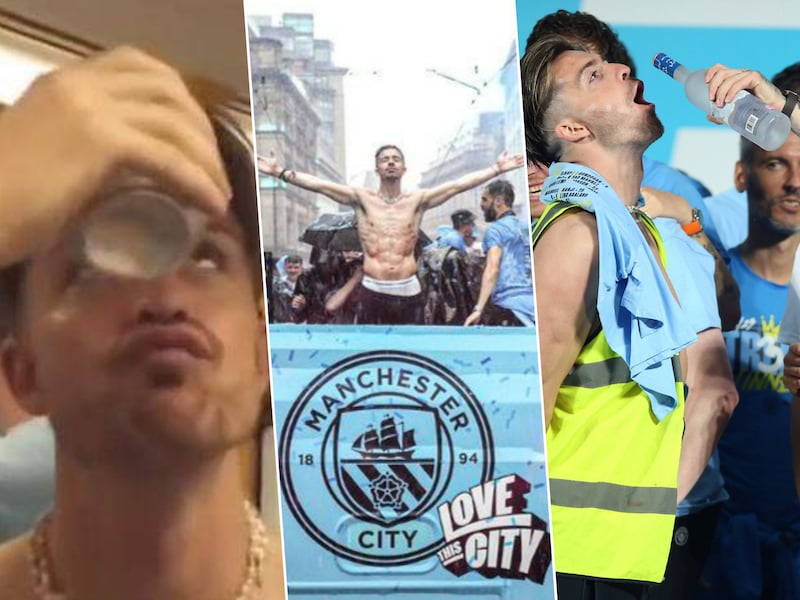 Ooit 117,5 miljoen euro gekost, nu dronken en slapend op café: Engels topvoetballer Jack Grealish maakt reputatie van feestbeest opnieuw waar