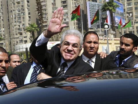 De Egyptische presidentskandidaat Hamdeen Sabahi.
