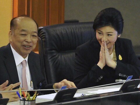 Thaise eerste minister Yingluck Shinawatra.