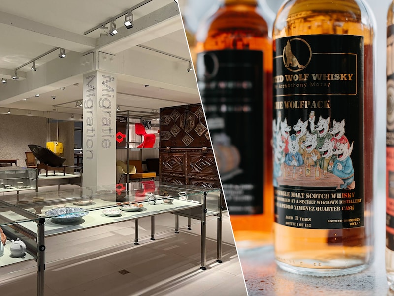 De vernieuwde tentoonstellingsruimtes van het Design Museum Gent (links) tonen honderden designobjecten uit binnen- en buitenland. In de Oude Vismijn kan je terecht voor het Whisky Festival Gent (rechts).