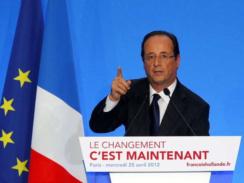 Frans presidentskandidaat Francois Hollande.