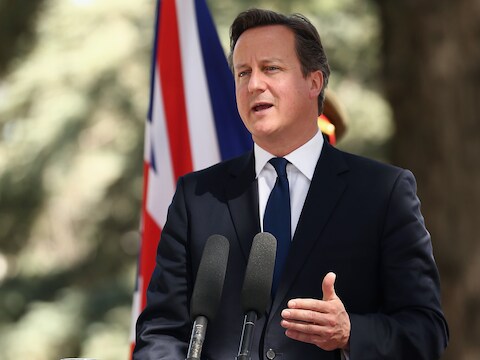 David Cameron in Afghanistan.