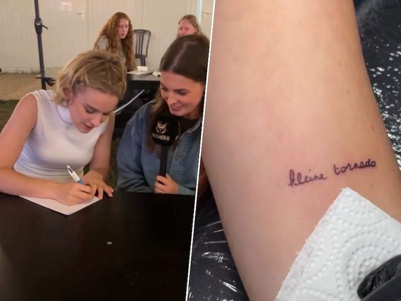 KIJK. Pommelien Thijs ontwerpt zelf tattoo op Rijvers voor fan na oproep op TikTok
