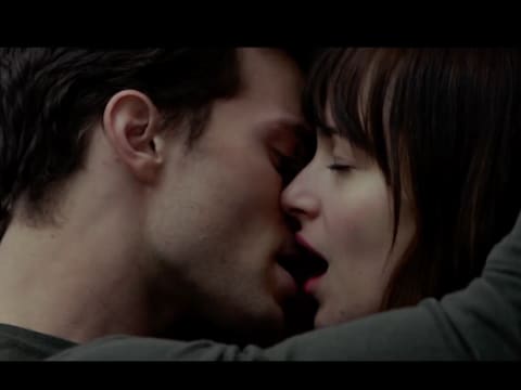 Jamie Dornan en Dakota Johnson in 'Fifty Shades of Grey'