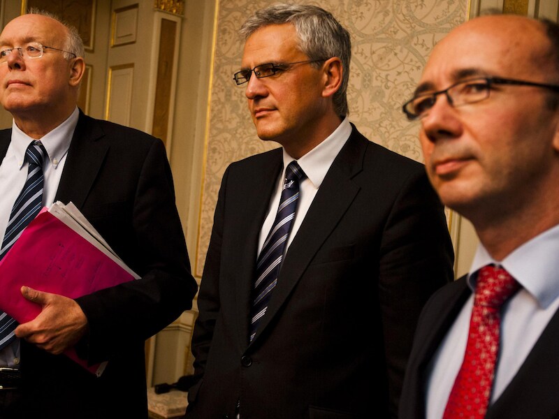Charles Picqué, Kris Peeters en Rudy Demotte.