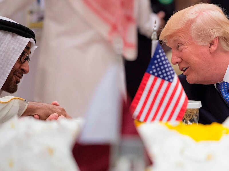 Donald Trump tijdens zijn staatsbezoek aan Saoedi-Arabië.