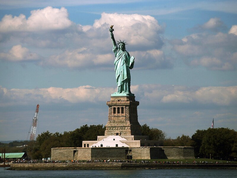 Het Amerikaanse Vrijheidsbeeld in New York.