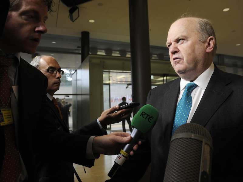 De Ierse minister van Financiën Michael Noonan.