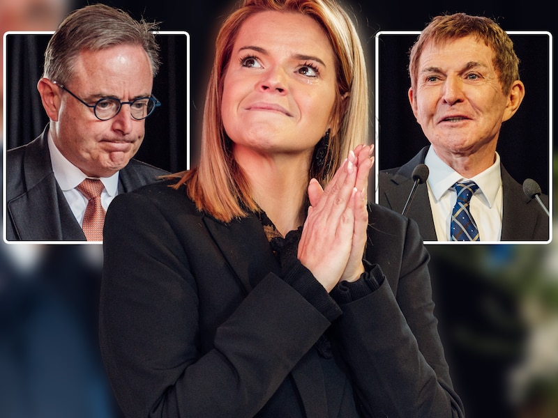 Ook Bart De Wever en Luc Appermont woonden de begrafenis bij. Dochter Celien nam het laatste woord.