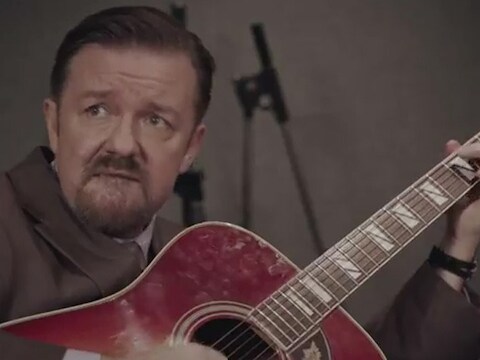 Ricky Gervais in de huid van David Brent.