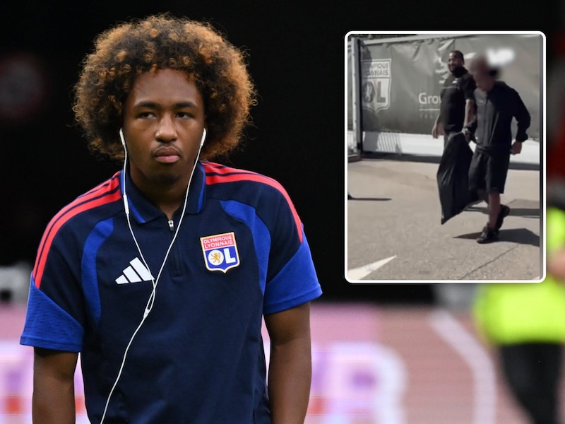 KIJK. Geen blitse sportauto of dure tas, maar... een vuilzak: Rode Duivel Malick Fofana gaat viraal wanneer hij ex-club Lyon verlaat