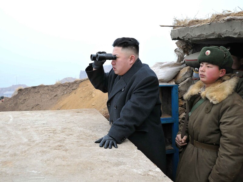 De Noord-Koreaanse leider Kim Jong-Un bracht afgelopen week een bezoek aan zijn troepen.