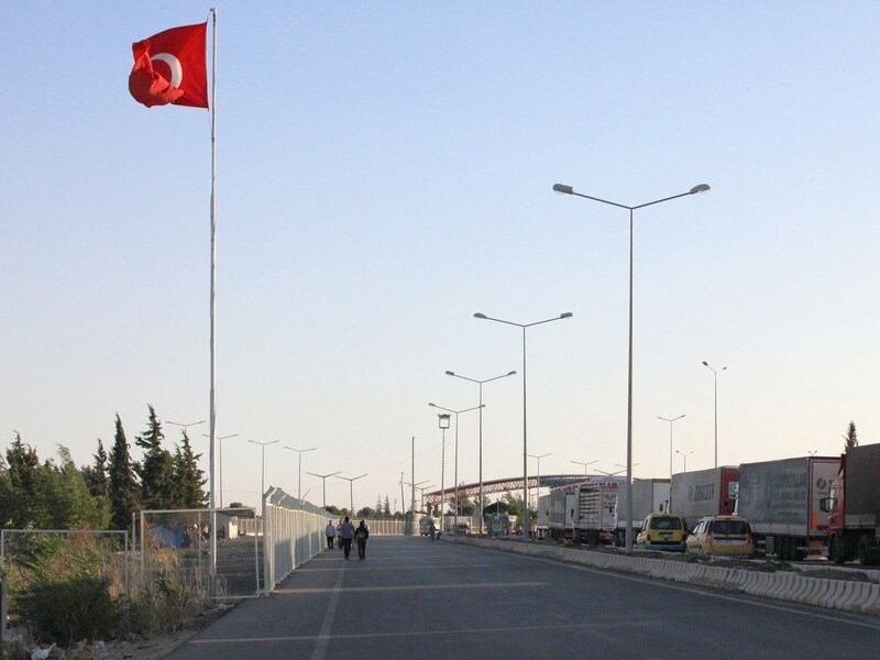De grens tussen Turkije en Syrië.