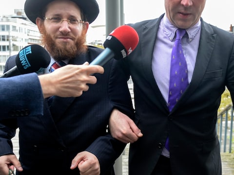 Dimitri Bontinck en de omstreden rabbijn Moshe Aryeh Friedman.