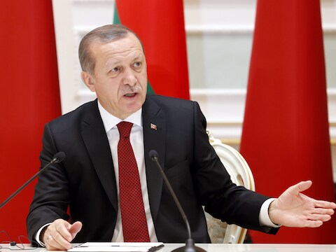 Turks president Erdogan.