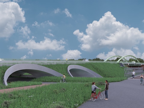 Zo moet de Mol-ter-Netebrug er in de toekomst gaan uitzien.