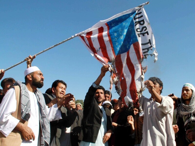 Protest in de Afghaanse stad Herat.