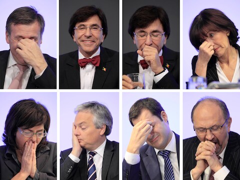 Nachtelijk onderhandelen eist zijn tol bij de premier en vicepremiers.