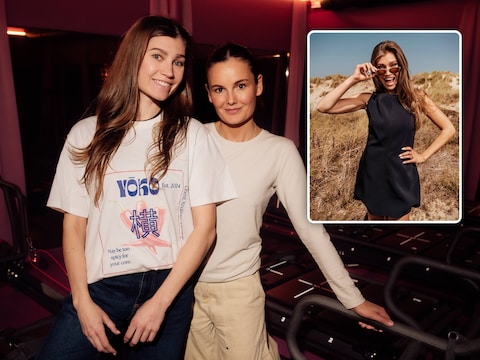 Charlotte De Deken (links) met haar medevennoot Justine Decuypere, oprichters van Yōko Studio. Inzet: Charlotte De Deken in ‘Knokke Tof’
