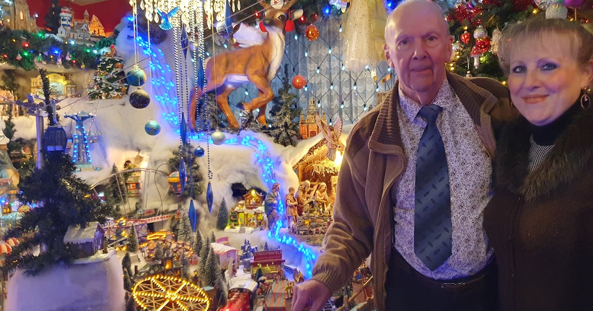 Nancy en André toveren hun huisje weer om in één groot kersttafereel ...