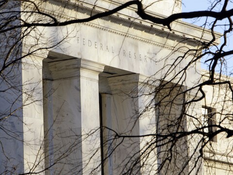 Het gebouw van de Federal Resevere in Washington.