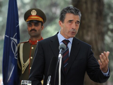 Secretaris-generaal van de NAVO Anders Fogh Rasmussen.
