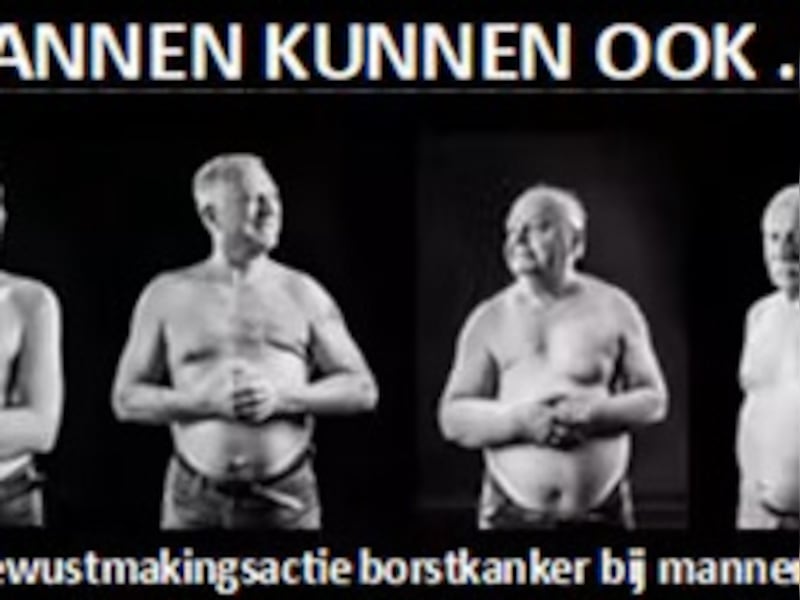 De fototentoonstelling in Haacht brengt het persoonlijke verhaal en portret van 15 mannen met borstkanker.