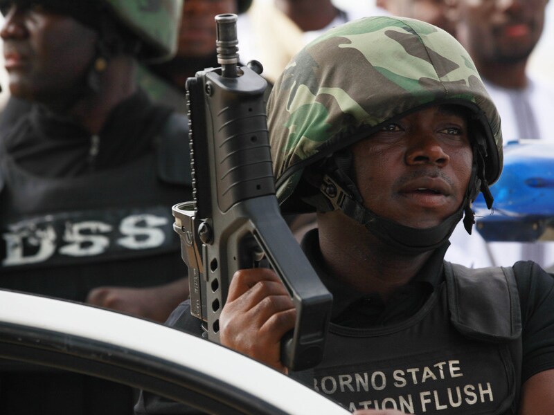 Nigeriaanse veiligheidstroepen.