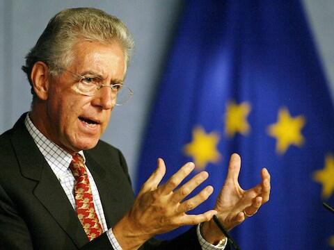 Monti heeft een verleden als Europees commissaris voor mededinging.