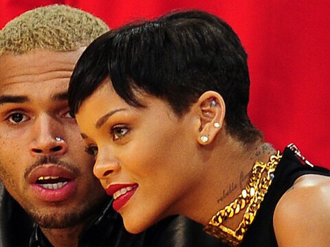 Rihanna en Chris Brown.