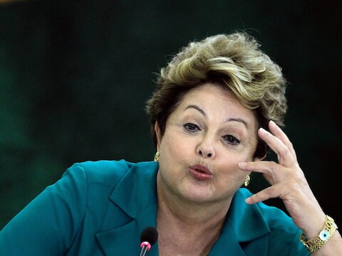 De Braziliaanse presidente Dilma Rousseff.