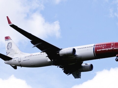Een Boeing 737-800 van Air Shuttle.