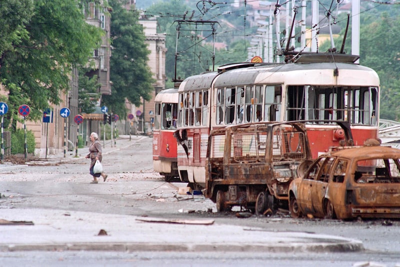 Sarajevo durante la guerra.