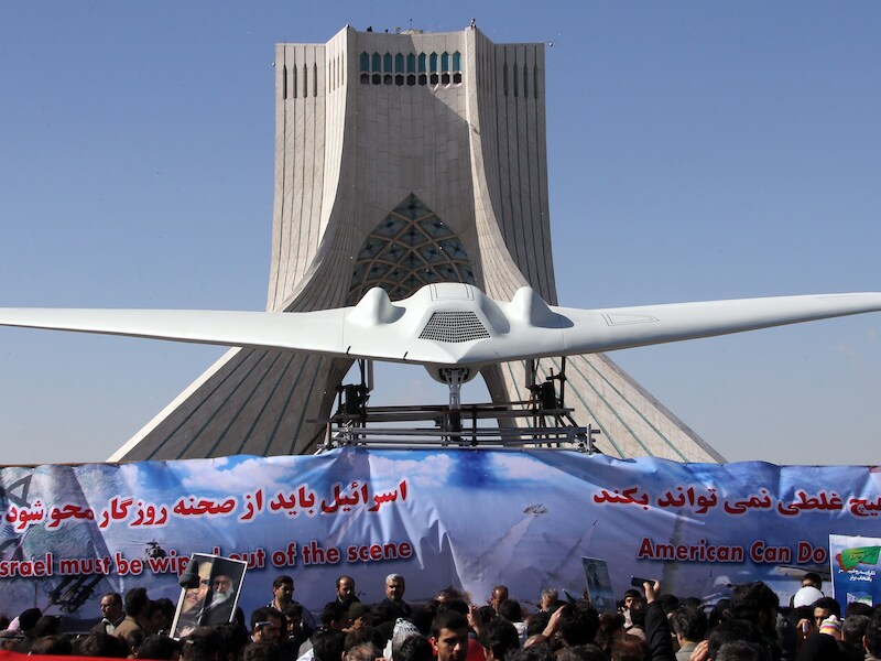 Een door Iran neergehaalde Amerikaanse drone.