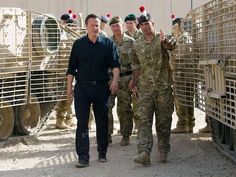 Premier Cameron in Afghanistan.