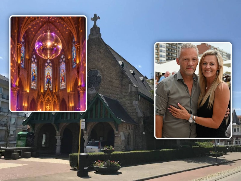 De Sint-Theresiakapel langs de Badenlaan in Westende., Inzet: Chris Dewispelaere en zijn partner Tatiana Batache in beachbar Tabl’O sur Mer., Inzet: Er komen 3 gigantische discoballen aan het plafond.