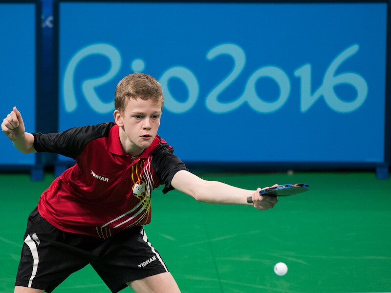Laurens Devos in actie.