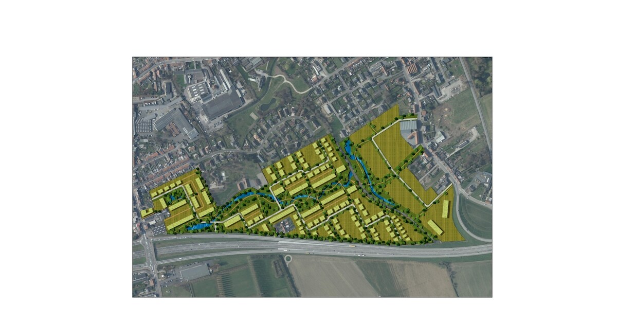 Nieuw stadsdeel met 474 woningen langs N32 in Menen krijgt groen licht ...