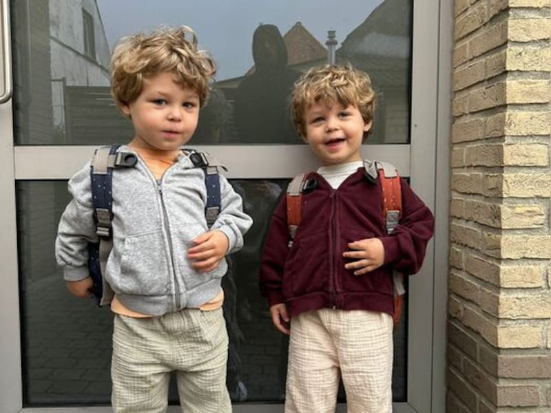 Arthur en Basiel uit Beveren starten aan hun eerste schooldag