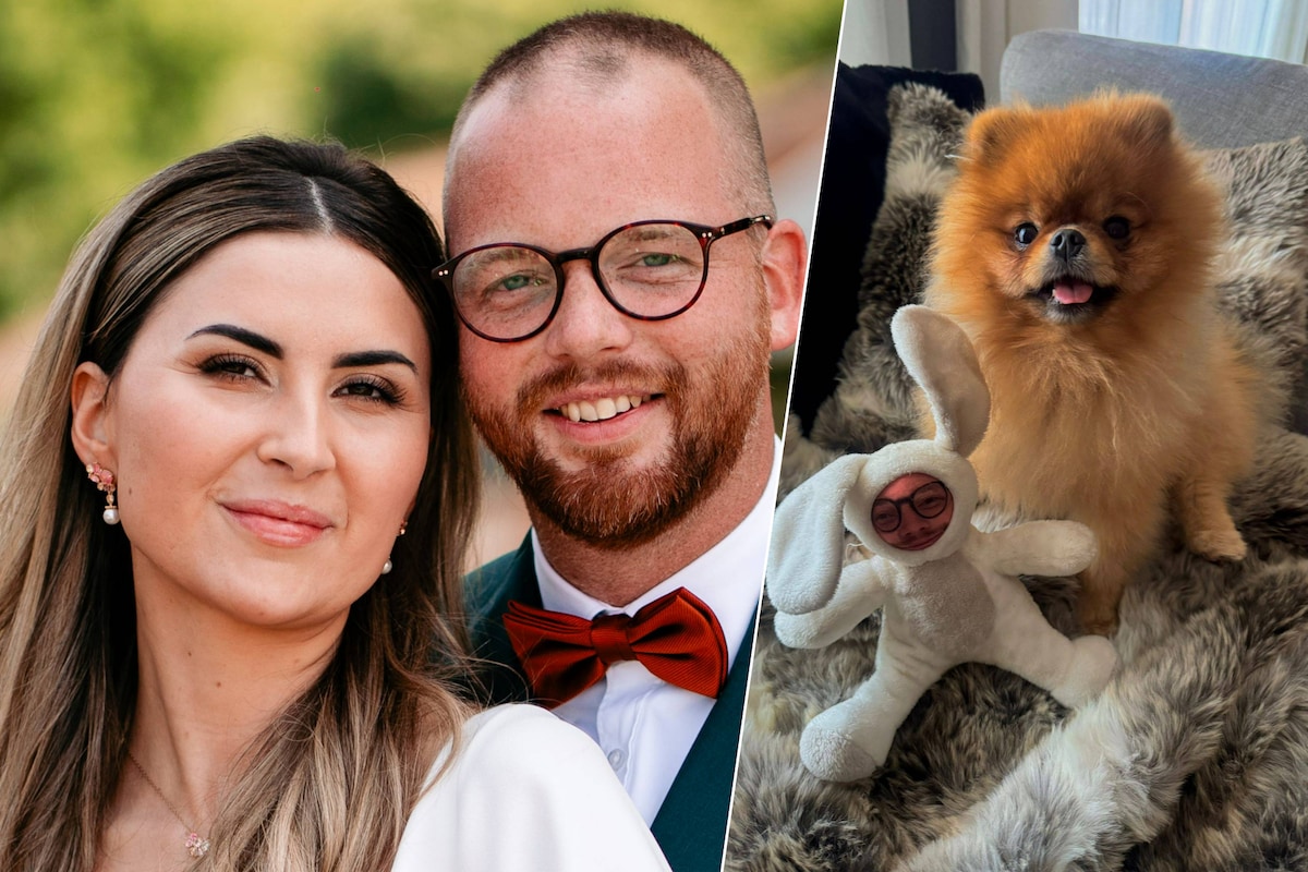 Maïté, Ian én hondje Bailey uit 'Blind getrouwd' nog steeds gelukkig samen:  “Ik schrok toen ik mezelf bezig zag” | TV | HLN.be