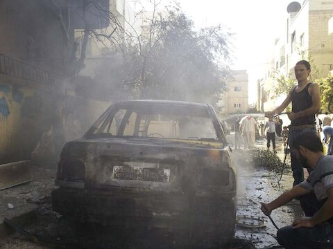 Het geweld laait weer hoog op in Syrië.