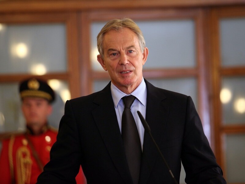 De voormalige Britse premier Tony Blair