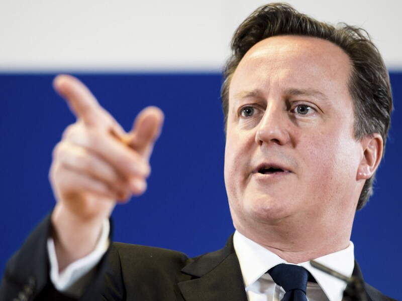 De Britse premier David Cameron.