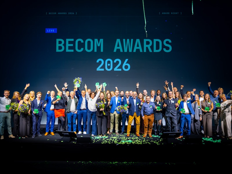 De winnaars van de Becom Awards 2026.
