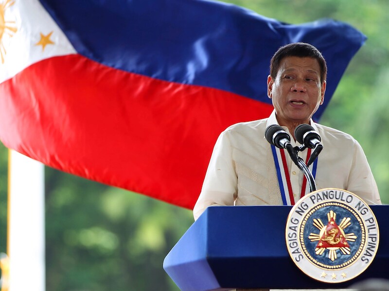 De Filipijnse president Duterte.